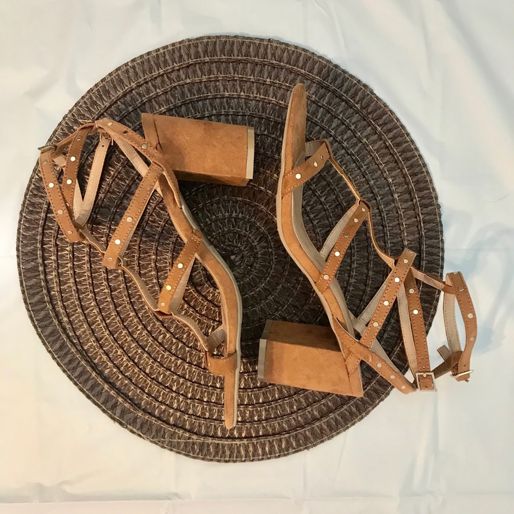 New Brown/Tan Suede Heels